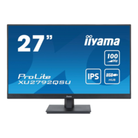 Iiyama iiyama ProLite számítógép monitor 68,6 cm (27") 2560 x 1440 pixelek Dual WQHD LED Fekete (XU2792QSU-B6)