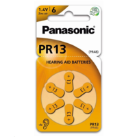 Panasonic Panasonic 1.4V PR13L/6LB Cink-levegő hallókészülék elem (6db / csomag) (PR-13(48)/6LB) (PR-13(48)/6LB)