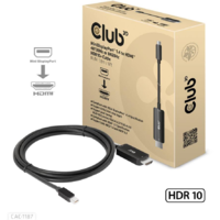 Club 3D CLUB3D CAC-1187 video átalakító kábel 1,8 M Mini DisplayPort HDMI Fekete (CAC-1187)