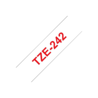Brother Brother laminated tape TZe-242 - Red on white (TZE242)