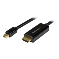 StarTech StarTech.com 6ft Mini DisplayPort to HDMI Cable - 4K 30hz Monitor Adapter Cable - mDP PC or Macbook to HDMI Display (MDP2HDMM2MB) - video cable - DisplayPort / HDMI - 2 m (MDP2HDMM2MB)