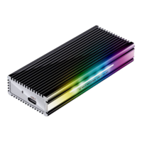 LC-Power LC Power LC-M2-C-MULTI-RGB - storage enclosure - M.2 NVMe Card / SATA 10Gb/s - USB 3.2 (Gen 2) (LC-M2-C-MULTI-RGB)