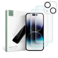 TECH-PROTECT Tech-Protect Supreme Tempered Glass Set iPhone 15 Plus készülékhez (128776)