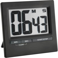 TFA Dostmann Digitális visszaszámláló óra, időzítő, nagy kijelzővel, 16x84x77 mm, fekete, TFA 38.2013.01 (38.2013.01)