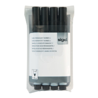 Sigel Sigel 1-3 mm Alkoholmentes marker készlet (4 db) - Fekete (MU181)