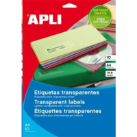 APLI APLI 48.5x25.4 mm etikett, poliészter, kerekített sarkú, áttetsző matt 440 darab (LCA10050) (LCA10050)
