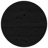 vidaXL fekete tömör fenyőfa kerek asztallap Ø70 x 3 cm (833669)
