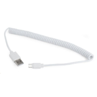Gembird Gembird Cablexpert USB 2.0 --> micro-USB 1.8m tekercs kábel, fehér (CC-MUSB2C-AMBM-6-W) (CC-MUSB2C-AMBM-6-W)