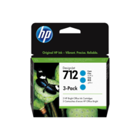 Hewlett-Packard HP 712 - 3-pack - cyan - original - DesignJet - ink cartridge (3ED77A)