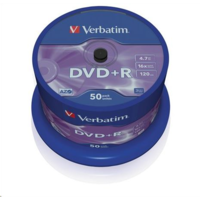 Verbatim Verbatim 43550 írható DVD 4,7 GB DVD+R 50 dB (43550)
