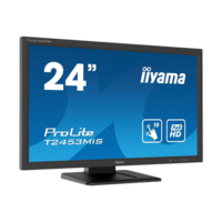 Iiyama iiyama ProLite T2453MIS-B1 számítógép monitor 59,9 cm (23.6") 1920 x 1080 pixelek Full HD LED Érintőképernyő Többfelhasználós Fekete (T2453MIS-B1)