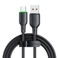 Mcdodo Mcdodo USB apa - USB-C apa 2.0 Adat és töltő kábel - Fekete (1.2m) (CA-4751)