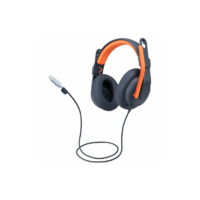 Logitech Logitech Zone Learn Headset Vezetékes Fejpánt Oktatás USB C-típus Kék, Narancssárga (981-001383)