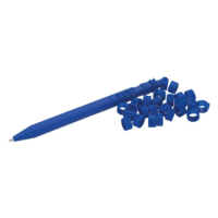 Wedo Wedo Letter Pen Puzzle Nyomógombos zseléstoll kirakóval - Kék (2 darabos) (2533003)
