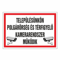 N/A Településünkön polgárõrség és térfigyelõ kamerarendszer mûködik (DKRF-TIL-2429-3)