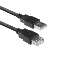 ACT ACT USB 2.0 hosszabbító kábel 1,8m fekete (AC3040) (AC3040)