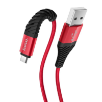 Hoco Hoco X38 MicroUSB kábel piros-fekete (HC710550) (HC710550)