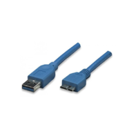 Techly Techly 2.0m USB 3.0 A-Micro B M/M USB kábel 2 M USB 3.2 Gen 1 (3.1 Gen 1) USB A Micro-USB B Kék (ICOC-MUSB3-A-020)