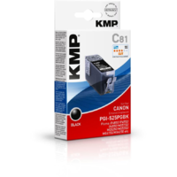 KMP Printtechnik AG KMP Patrone Canon PGI525PGBK black pigm. 325 S. C81 kompatibel (1513,0001)