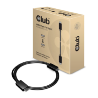 Club 3D CLUB3D USB 3.1 Type C kábel 0.8m fekete (CAC-1522) (CAC-1522)