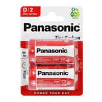 Panasonic PANASONIC tartós elem (D/góliát, R20, 1.5V, cink-mangán) 2db / csomag (R20RZ-2BP) (R20RZ-2BP)