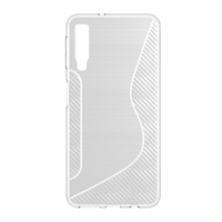 gigapack Szilikon telefonvédő (S-line, karbon minta) ÁTLÁTSZÓ [Samsung Galaxy A7 (2018) SM-A750F] (5996457828654)