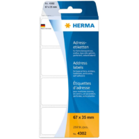 HERMA HERMA Etiketten endlos weiß 67x35 mm Papier matt 250 St. (4302)