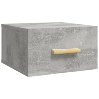 vidaXL 2 db betonszürke falra szerelhető éjjeliszekrény 35x35x20 cm (812842)