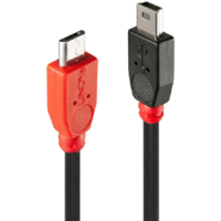 Lindy Lindy 31718 USB kábel 1 M USB 2.0 Micro-USB B Mini-USB B Fekete (31718)