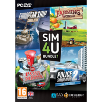 Excalibur SIM4U Bundle 1 - European Ship Simulator, Farming World, Post Master, Police Simulator 2 (PC - Dobozos játék)