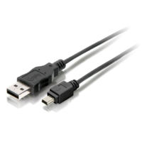 Equip Equip 128521 USB kábel 1,8 M USB 2.0 USB A Mini-USB B Fekete (128521)