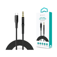 Devia Devia 3,5 mm jack - Type-C audio kábel 1 m-es vezetékkel - Devia Series iPure AUX Audio Cable - black (ST365683)