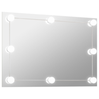 vidaXL keret nélküli téglalap alakú fali tükör LED-világítással (3078645)