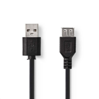 Nedis Nedis aktív USB 2.0 hosszabbítókábel 0,2m fekete (CCGP60010BK02) (CCGP60010BK02)