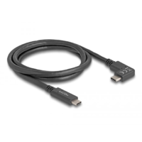 DeLock Delock USB 10 Gbps kábel USB Type-C apa USB Type-C apa, ívelt bal / jobb, 1 m 4K PD 60 W E-Marker (80037)