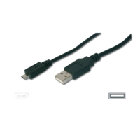 Assmann Assmann USB A --> mini USB összekötő kábel 1m (AK-300130-010-S) (AK-300130-010-S)