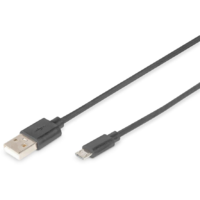 Digitus DIGITUS USB 2.0 Anschlusskabel, A - mikro B St/St, 1.0m, sw (DB-300127-010-S)