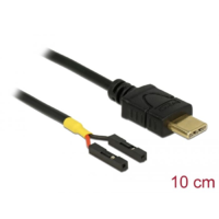 DeLock Delock USB-C apa > 2 x tüskesori csatlakozó anya 10 cm (85394) (del85394)