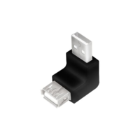LogiLink LogiLink USB 2.0 apa-anya derékszögű adapter fekete (AU0025) (AU0025)