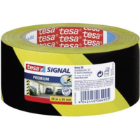 Tesa Tesa padlójelölő szalag, veszélyt jelző szalag, sárga/fekete csík (H x Sz) 66 m x 50 mm Tesa 58130-00-00 (58130-00-00)
