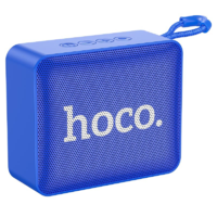 Hoco Bluetooth hordozható hangszóró, 5W, v5.2, TWS, Beépített FM rádió, TF kártyaolvasó, USB aljzat, 3.5mm, felakasztható, Hoco BS51 Gold Brick, világoskék (RS133919)
