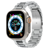 Spigen Spigen Metal Fit 316L Apple Watch S1/2/3/4/5/6/7/8/9/SE/SE 2/Ultra Gyári Fém szíj 42/44/45/49 mm - Ezüst (AMP06356)