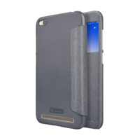 Nillkin NILLKIN SPARKLE műanyag telefonvédő (mikroszálas bőr hatású FLIP, oldalra nyíló, S-View Cover) FEKETE [Xiaomi Redmi 5A] (5996457759545)