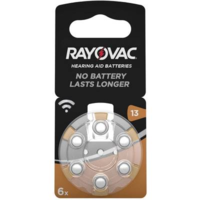 Rayovac ZA13 hallókészülék elem, cink-levegő, 1,4V, 310 mAh, 6 db, Rayovac ZA13, PR48 (PR48)