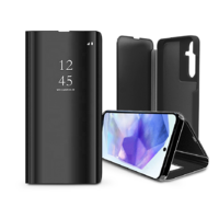 Haffner Smart Clear View oldalra nyíló flipes tok - Samsung SM-A556 Galaxy A55 - fekete (HF725065)