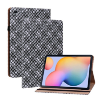 TokShop Samsung Galaxy Tab S6 Lite 10.4 / Tab S6 Lite 10.4 (2022) SM-P610 / P615 / P613 / P619, mappa tok, stand, fonott minta, mintás/fekete (RS112951)