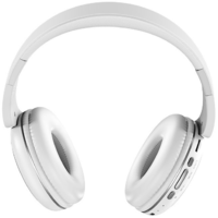 Hoco Bluetooth sztereó fejhallgató, v5.0, mikrofon, 3.5mm, funkció gomb, hangerő szabályzó, TF kártyaolvasó, összecsukható, teleszkópos fejpánt, Hoco W23 Brillant, fehér (RS131458)