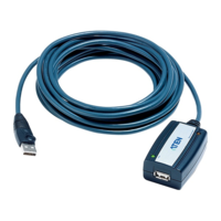 Aten ATEN kábel USB2.0 Type-A (Male) - USB2.0 Type-A (FeMale) Extender 5m (UE250) (UE250)