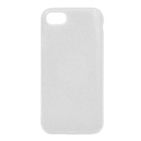 gigapack Szilikon telefonvédő (műanyag belső, csillogó hátlap) EZÜST [Apple iPhone SE 3 (2022)] (5996591005935)
