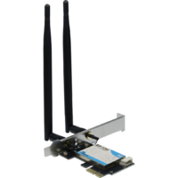 Inter Tech Inter-Tech Wi-Fi 6 PCIe Adapter EP-134 Antenne,Bluetooth 5.2 (88883059)